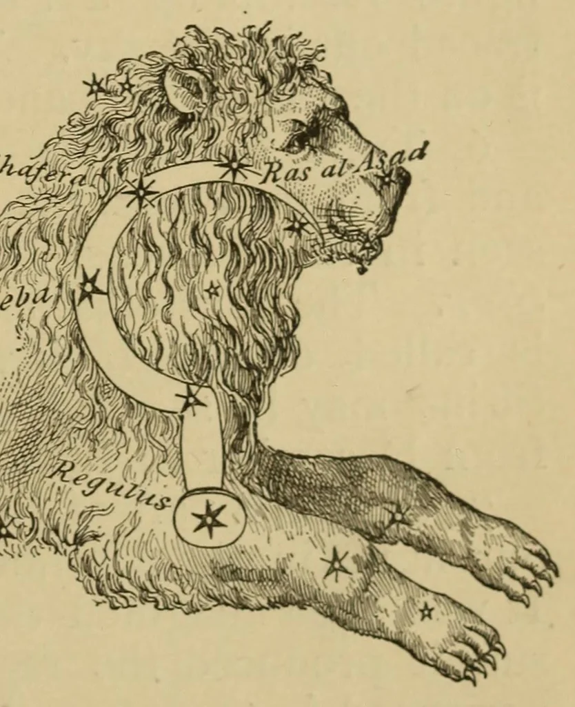 An illustration from Astronomy for beginners in thirty-two lessons, 1885, leaf 107