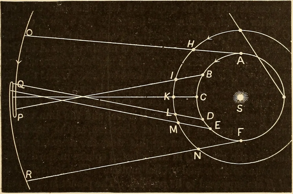 An illustration from Astronomy for high schools and colleges, 1889, leaf 136