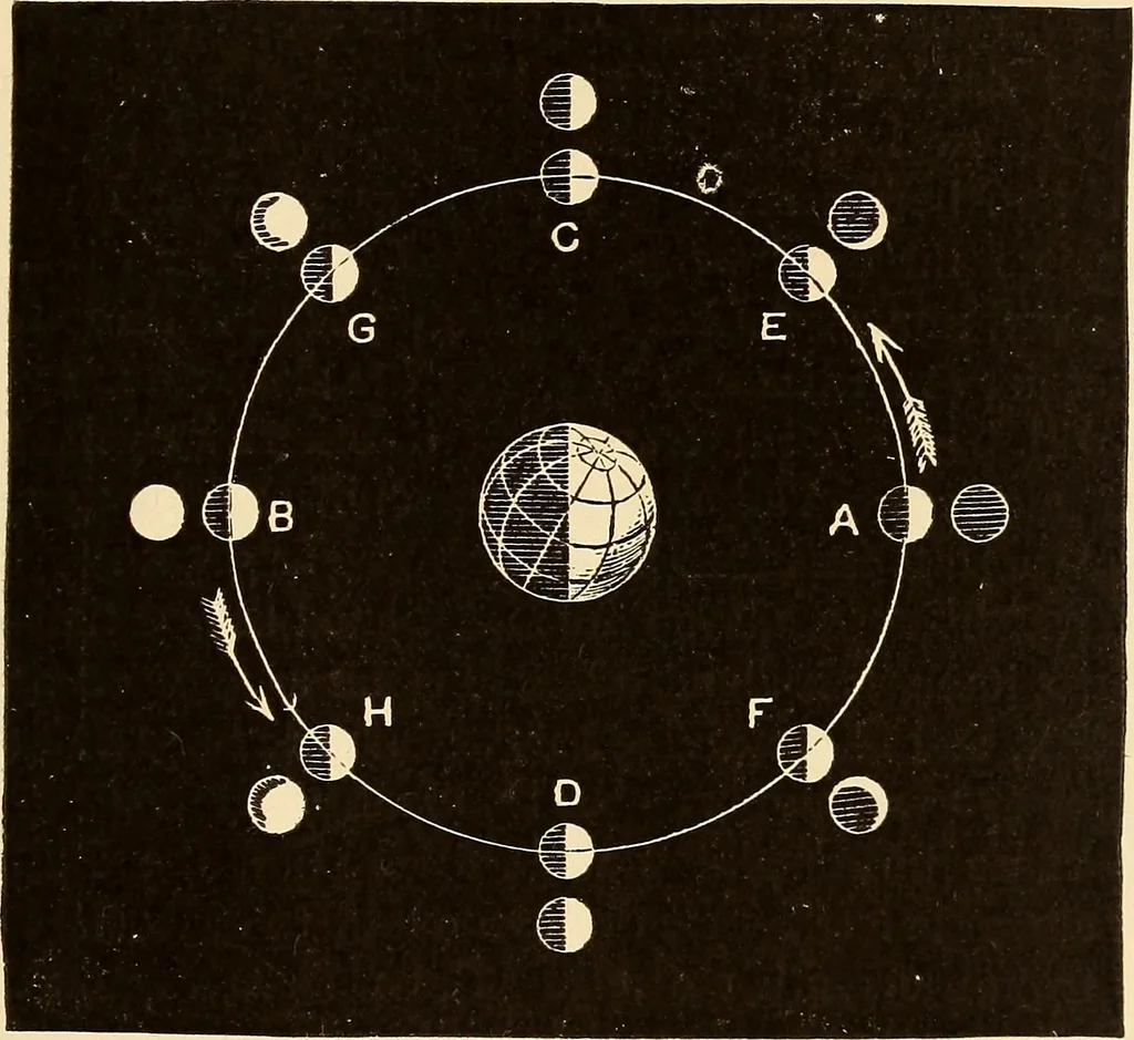An illustration from Astronomy for high schools and colleges, 1889, leaf 174