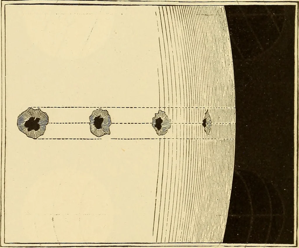 An illustration from Astronomy for high schools and colleges, 1889, leaf 311