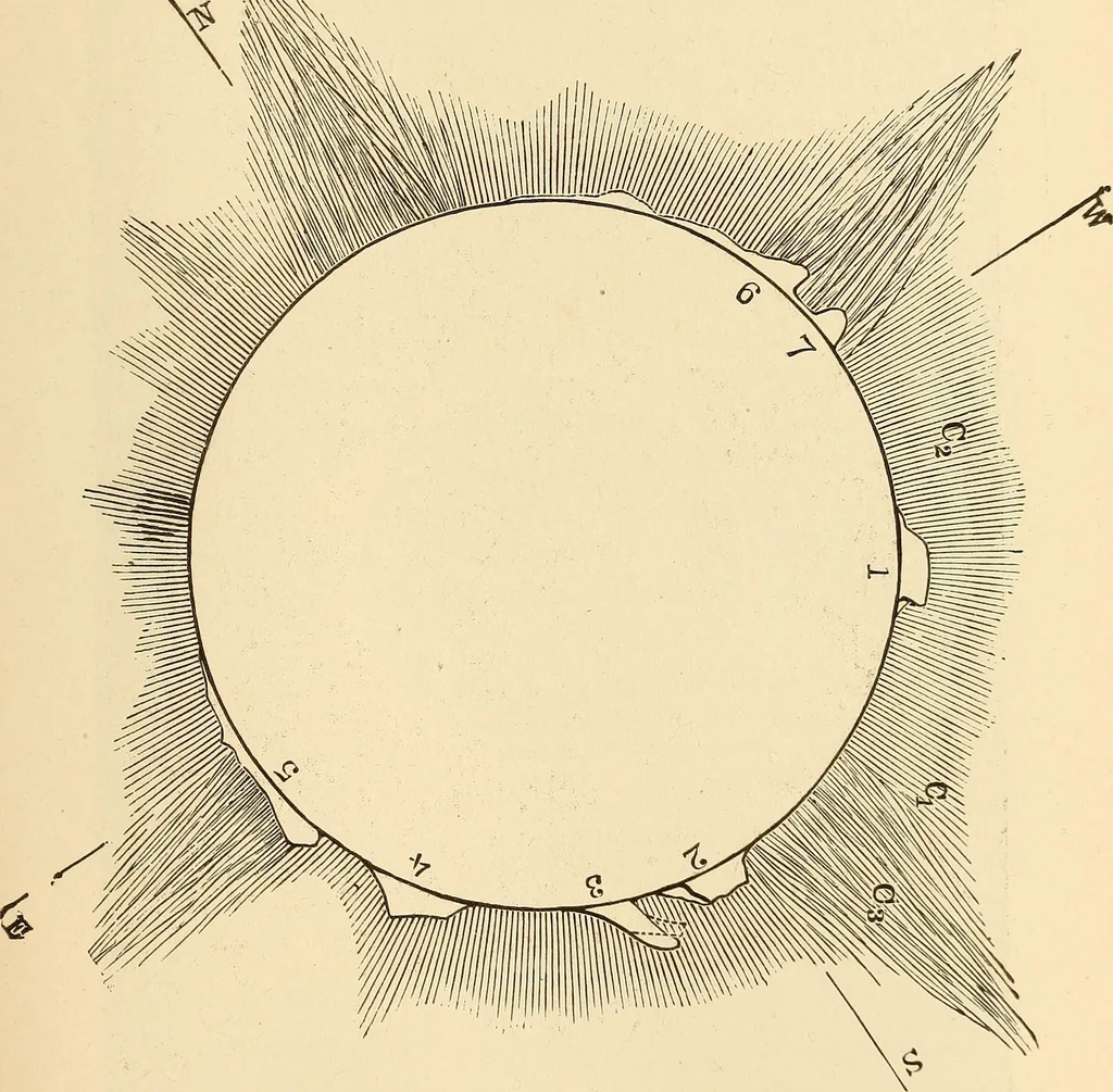 An illustration from Astronomy for high schools and colleges, 1889, leaf 320