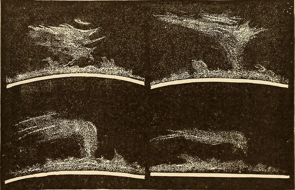 An illustration from Astronomy for high schools and colleges, 1889, leaf 322