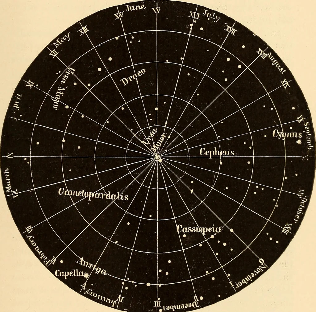 An illustration from Astronomy for high schools and colleges, 1889, leaf 442