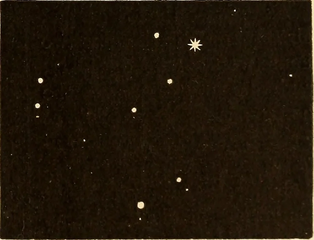 An illustration from Astronomy for high schools and colleges, 1889, leaf 450