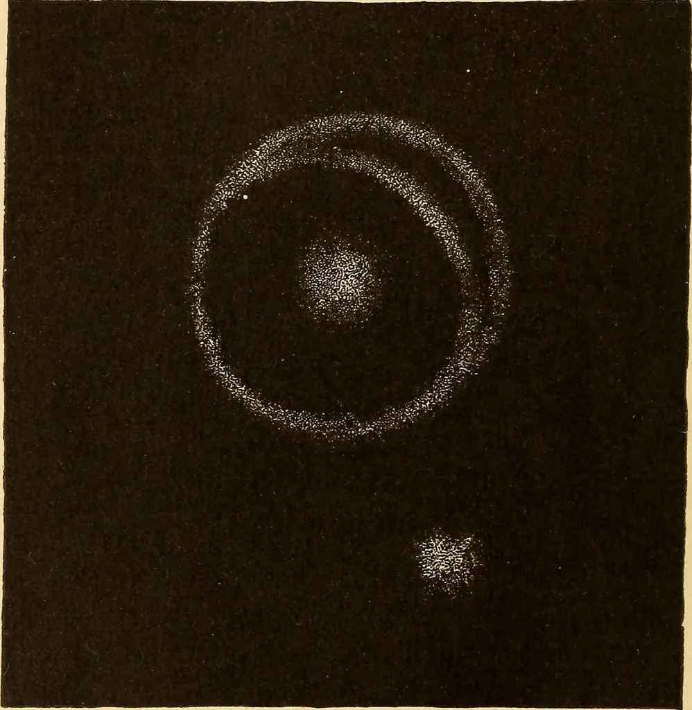 An illustration from Astronomy for high schools and colleges, 1889, leaf 479