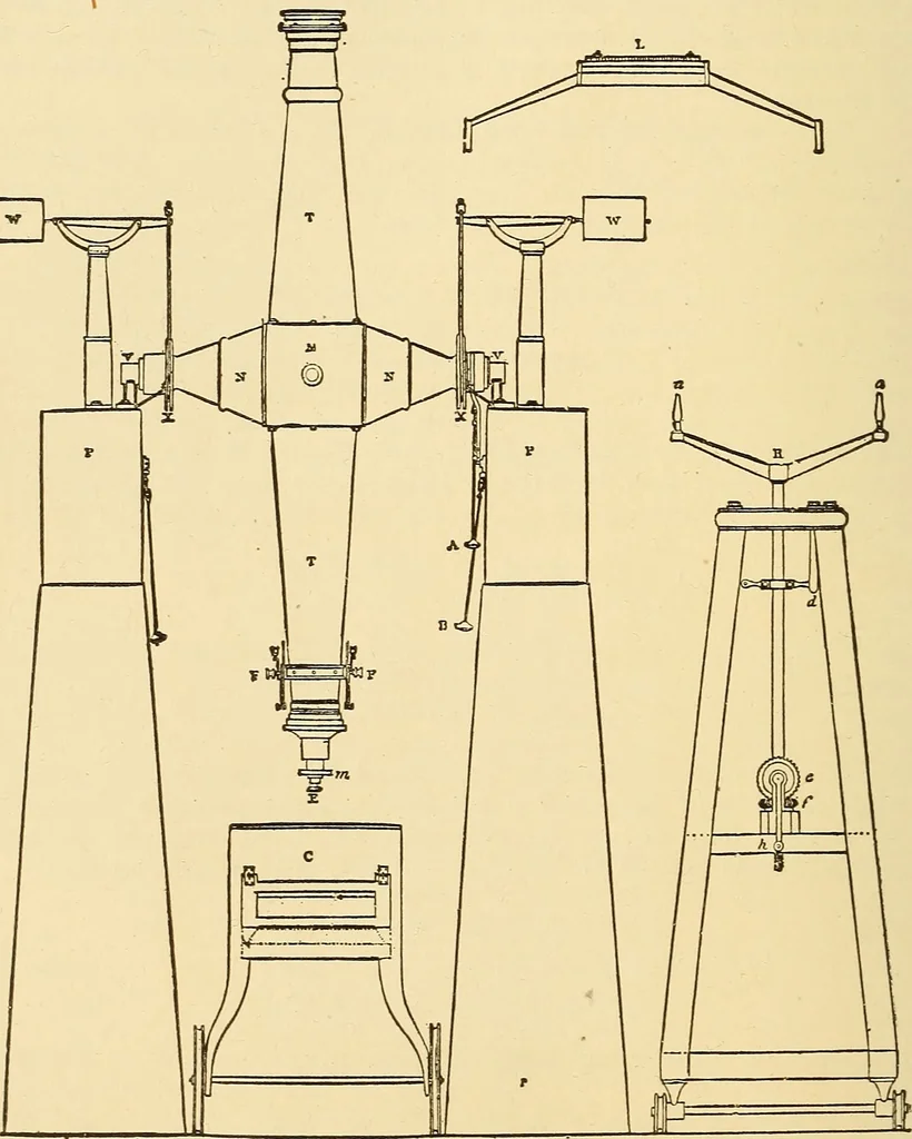An illustration from Astronomy for high schools and colleges, 1889, leaf 93
