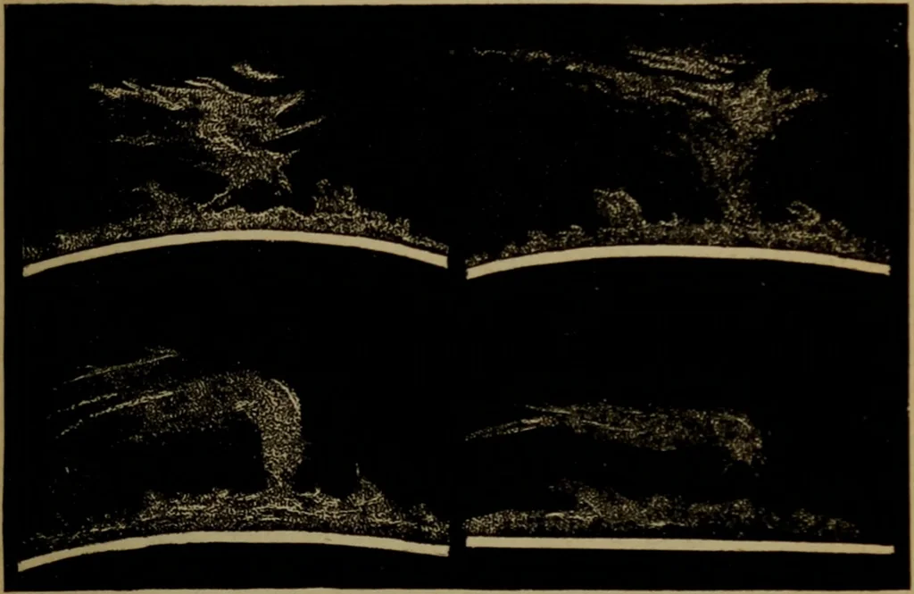 An illustration from Astronomy for high schools and colleges, 1881, leaf 322