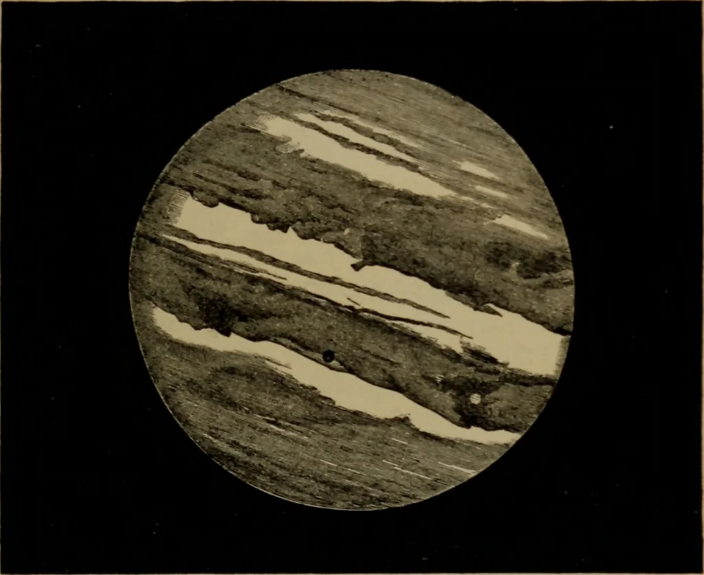 An illustration from Astronomy for high schools and colleges, 1881, leaf 364