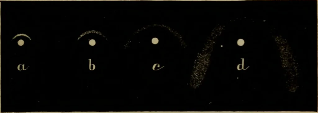 An illustration from Astronomy for high schools and colleges, 1881, leaf 410