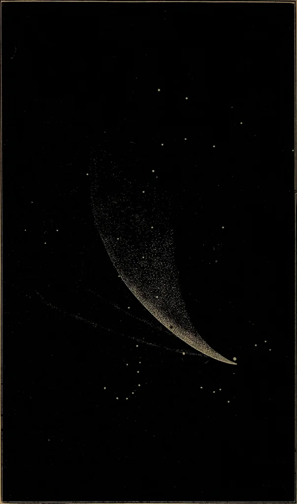 An illustration from Astronomy for high schools and colleges, 1881, leaf 427