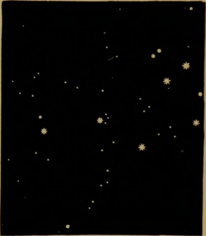 An illustration from Astronomy for high schools and colleges, 1881, leaf 444