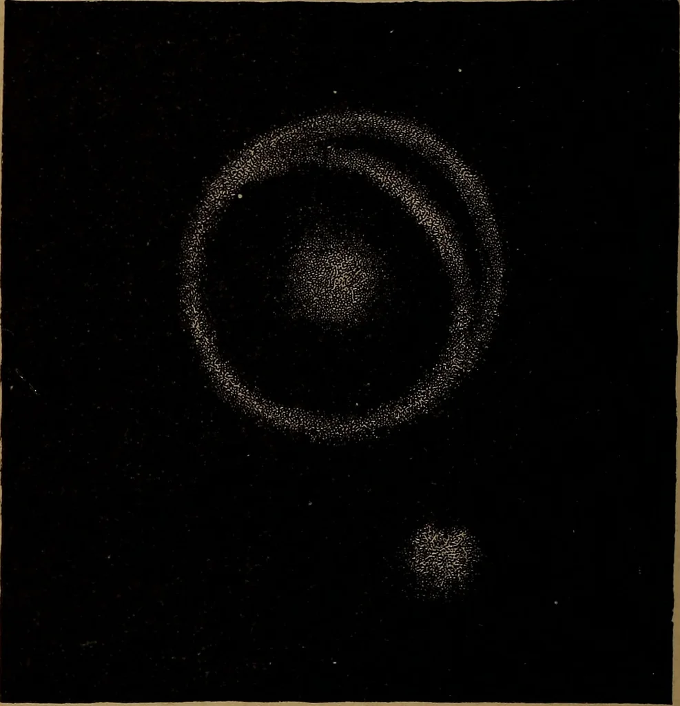 An illustration from Astronomy for high schools and colleges, 1881, leaf 479