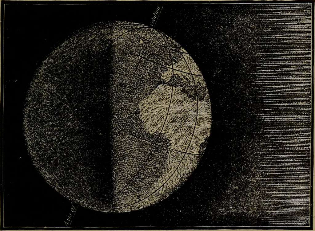 An illustration from Astronomy for schools and general readers, 1892, leaf 100