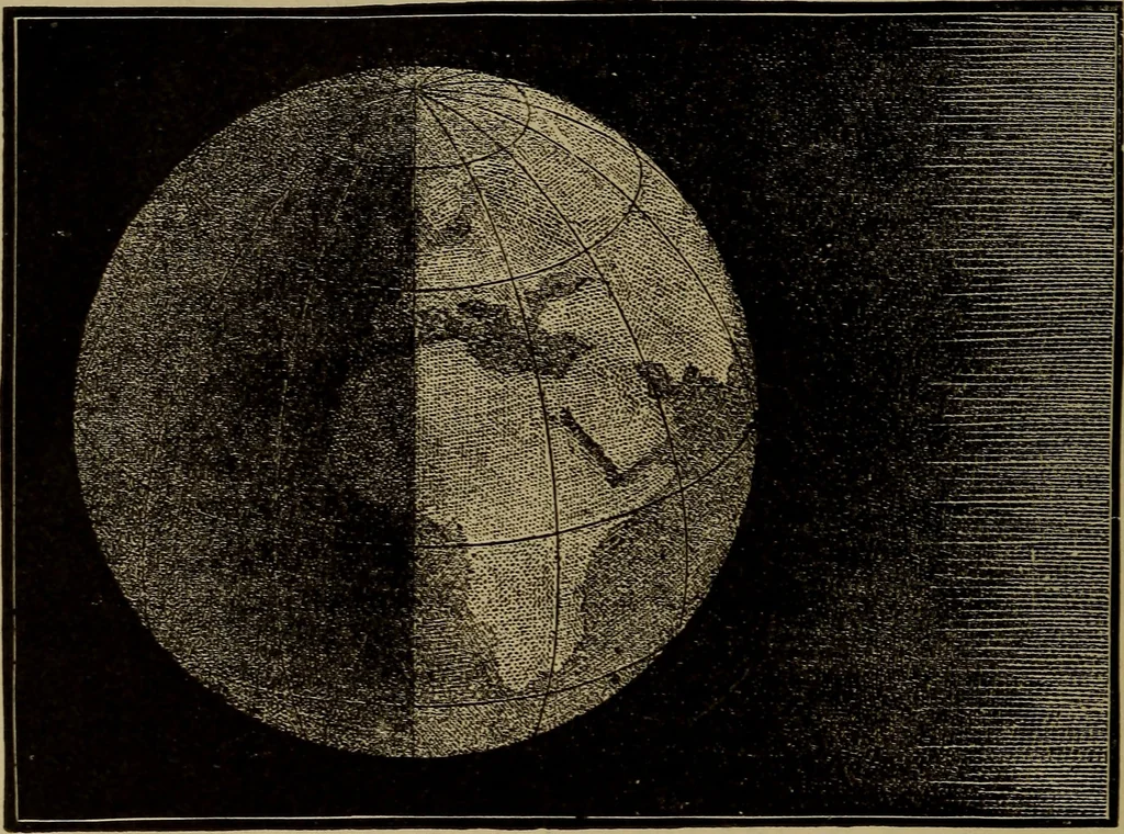 An illustration from Astronomy for schools and general readers, 1892, leaf 99