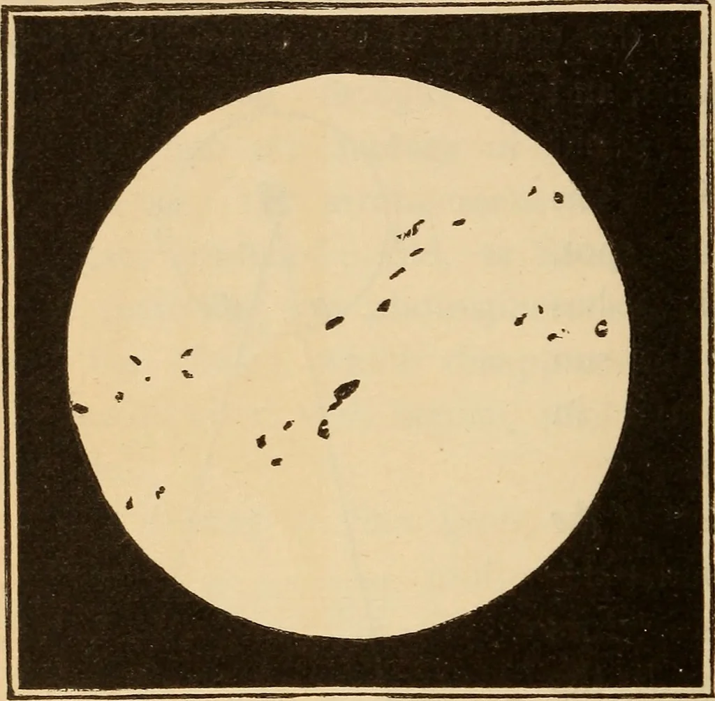 An illustration from Astronomy for the use of schools and academies, 1882, leaf 209