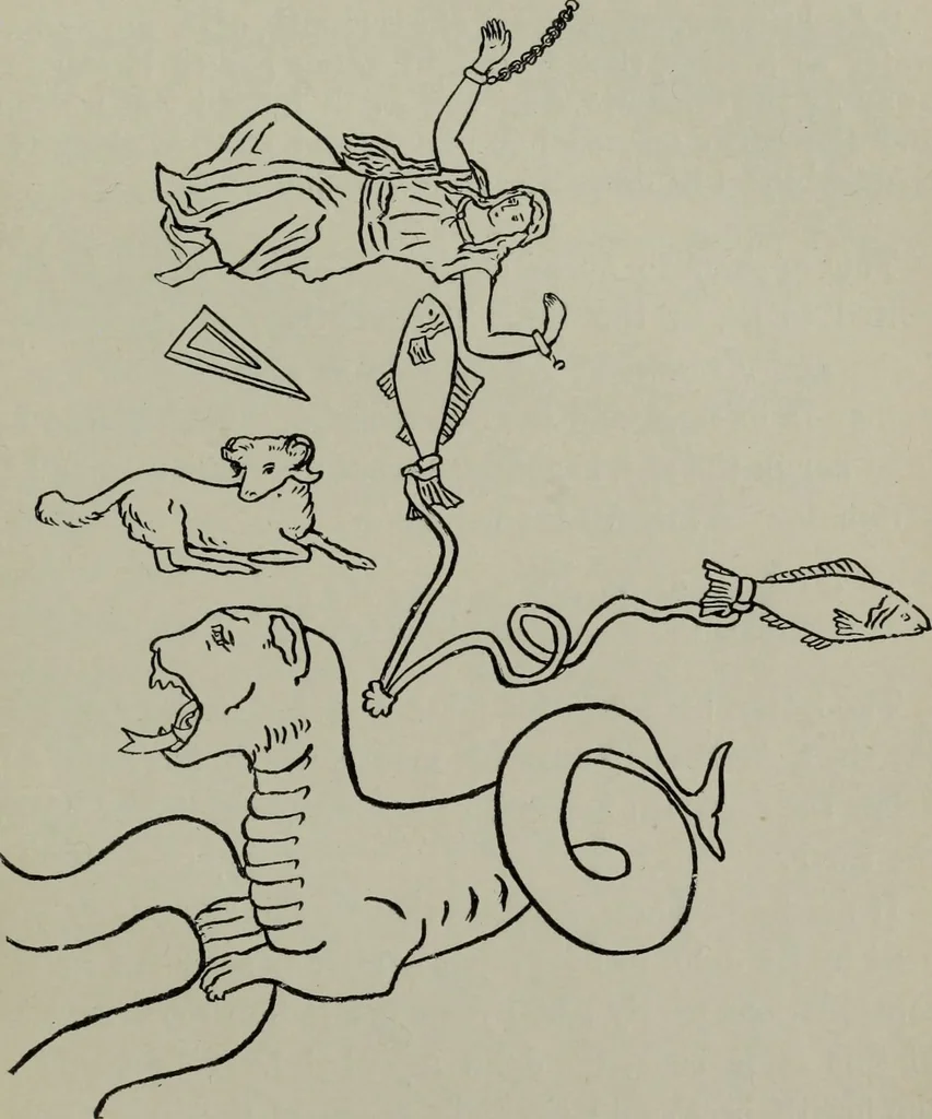 An illustration from The astronomy of the Bible : an elementary commentary on the astronomical references of Holy Scripture, 1909, leaf 234