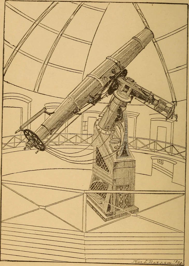 An illustration from Astronomy; the sun and his family, 1898, leaf 7