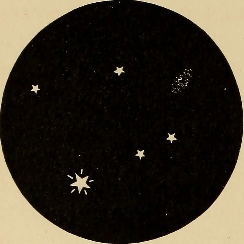 An illustration from Astronomy with an opera-glass:, 1896, leaf 109