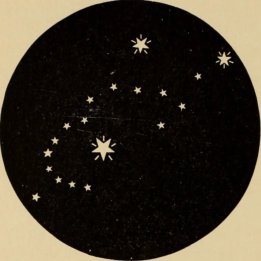 An illustration from Astronomy with an opera-glass:, 1896, leaf 123