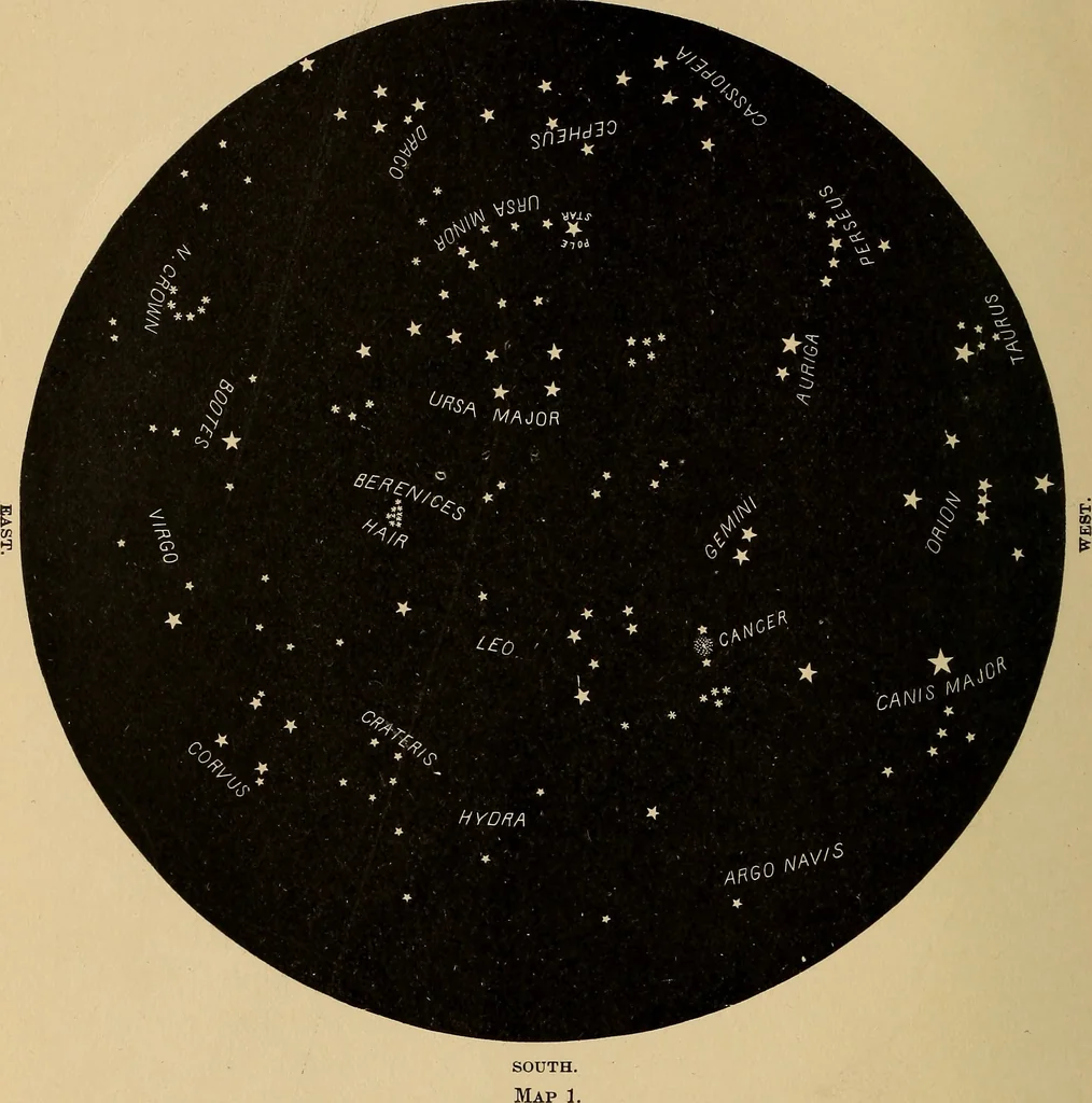 An illustration from Astronomy with an opera-glass:, 1896, leaf 19