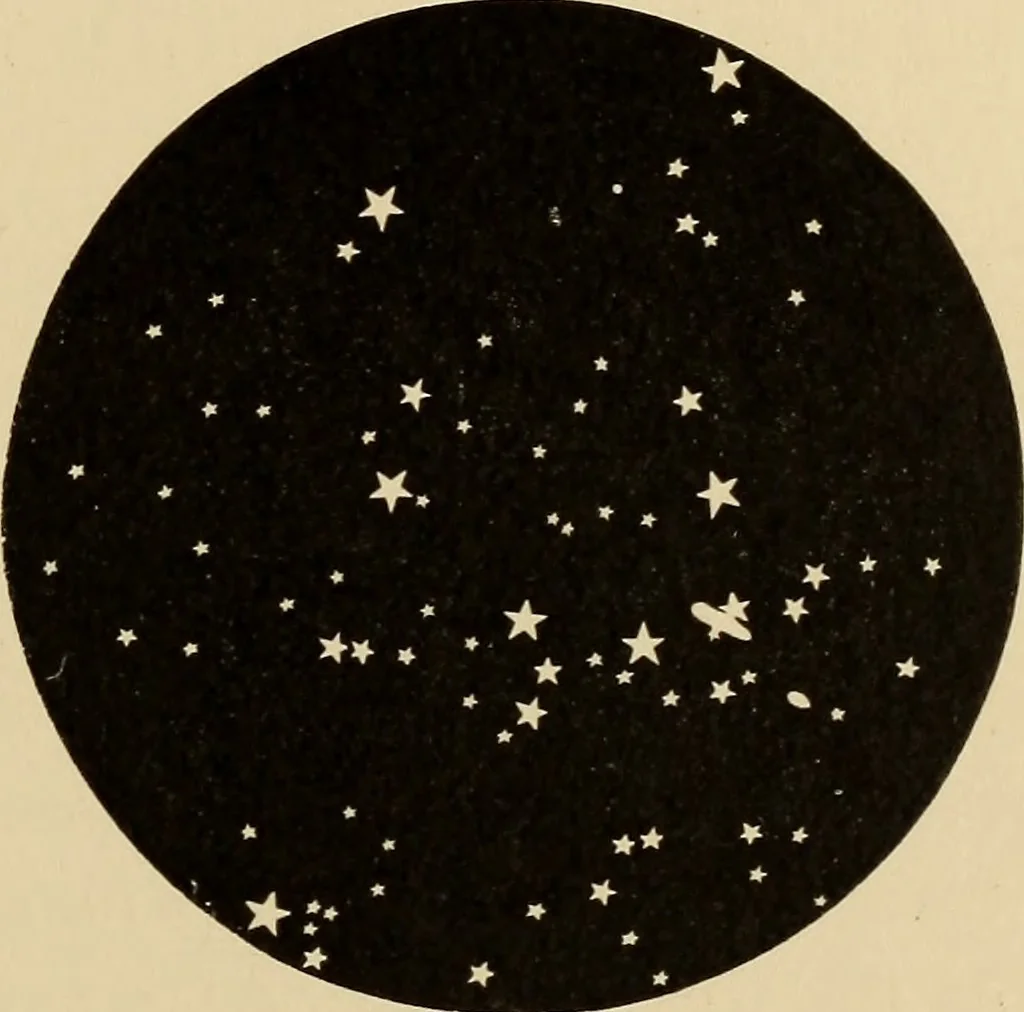 An illustration from Astronomy with an opera-glass:, 1896, leaf 64