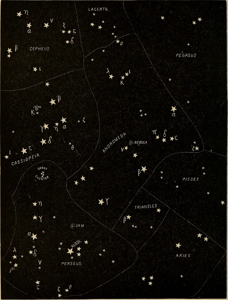 An illustration from Astronomy with an opera-glass:, 1896, leaf 87