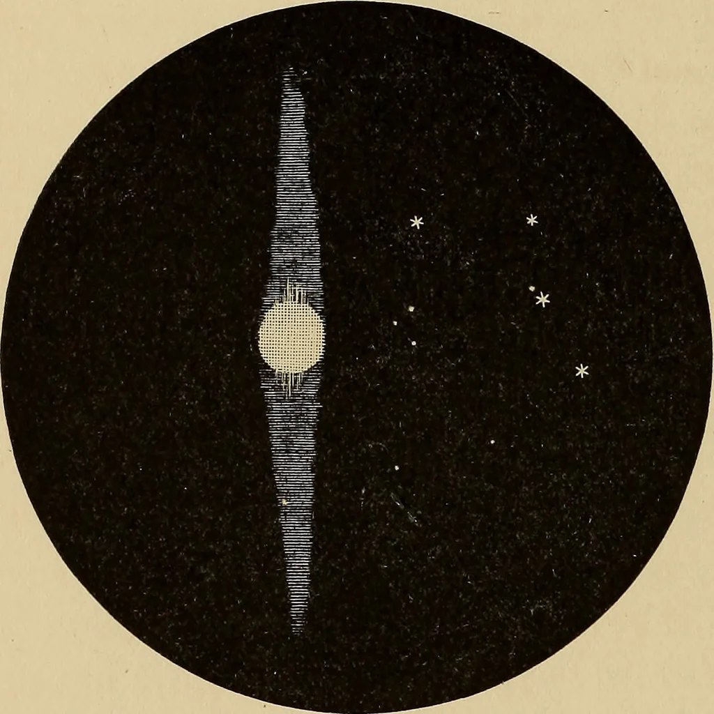 An illustration from Astronomy with an opera-glass:, 1896, leaf 91