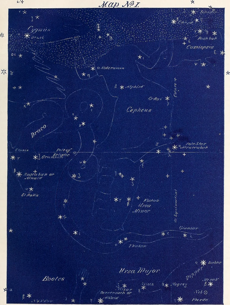 An illustration from Astronomy without a telescope:, 1869, leaf 20