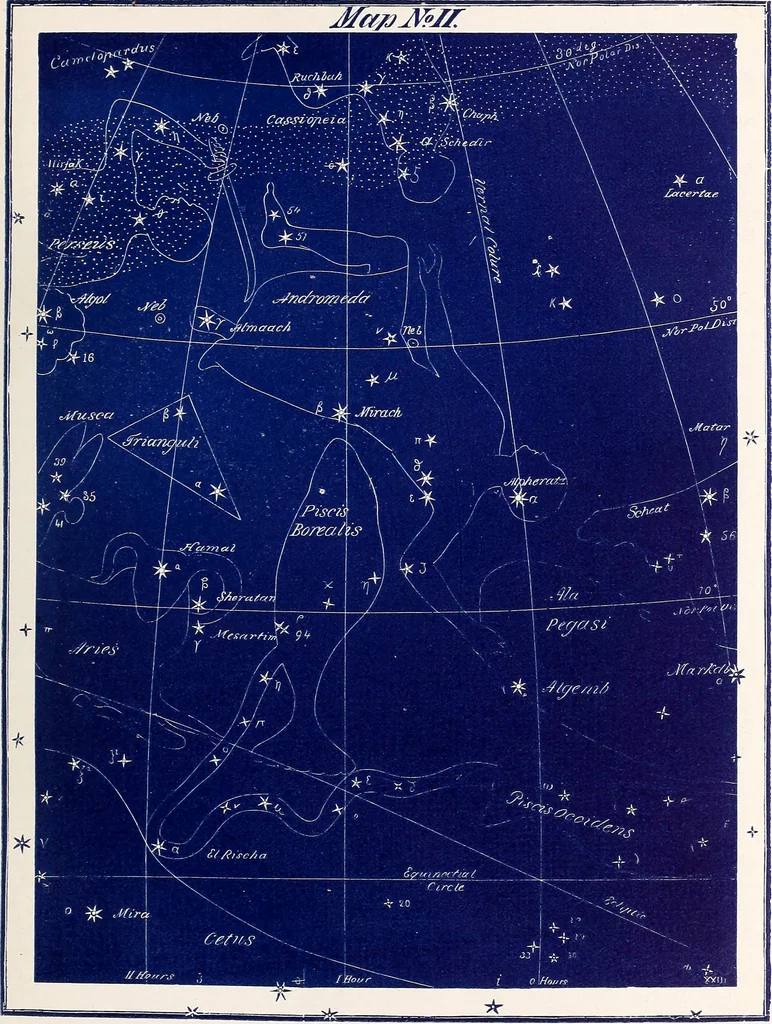 An illustration from Astronomy without a telescope:, 1869, leaf 26