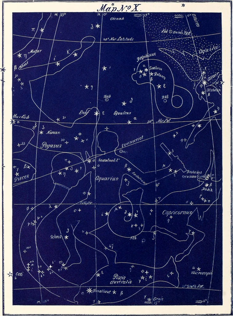 An illustration from Astronomy without a telescope:, 1869, leaf 61