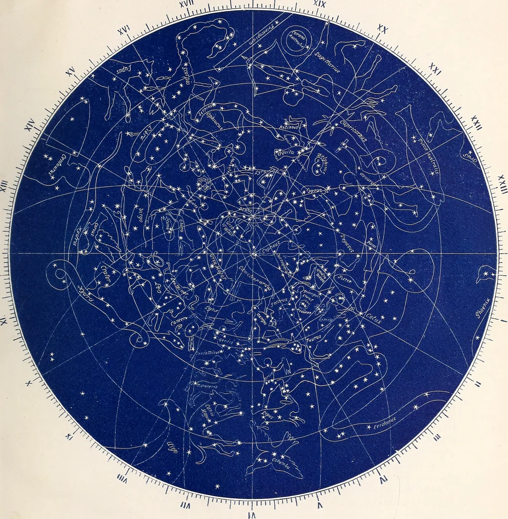 An illustration from Astronomy without a telescope:, 1869, leaf 92