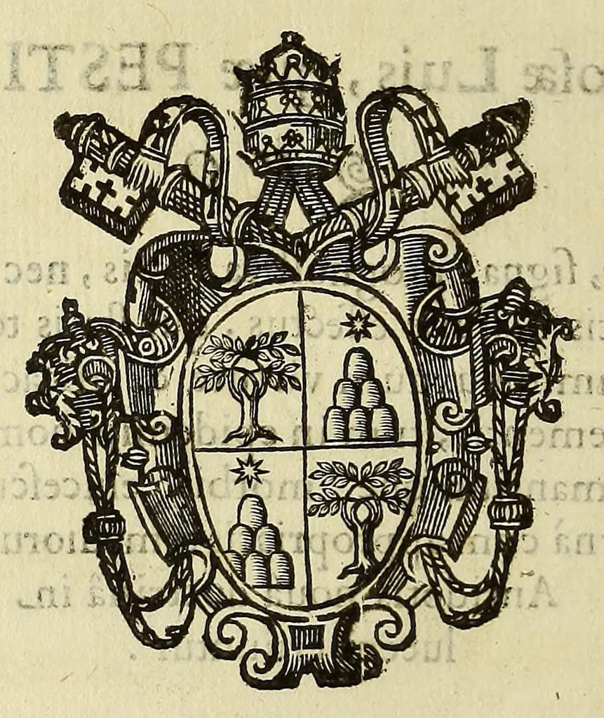 An illustration from Athanasii Kircheri e Soc. Iesu Scrutinium physico-medicum contagiosæ luis, quæ pestis dicitur. : Quo origo, causæ, signa, prognostica pestis, nec non insolentes malignantis naturæ effectus, qui statis temporibus, cælestium influxuum virtute & efficacia, tum in elementis, tum in epidemijs hominum animantiumque morbis elucescunt, vnà cum appropriatis remediorum antidotis noua doctrinâ in lucem eruuntur. Ad. ., 1658, leaf 6