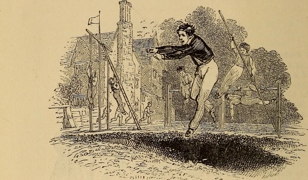 An illustration from Athletic sports and recreations for boys.., 1861, leaf 33