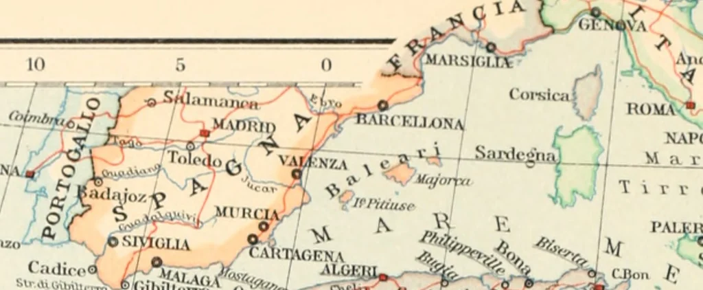 An illustration from Atlante geografico metodico in 65 tavole, 1910, leaf 103