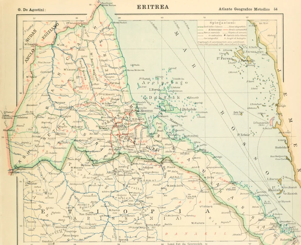 An illustration from Atlante geografico metodico in 65 tavole, 1910, leaf 110