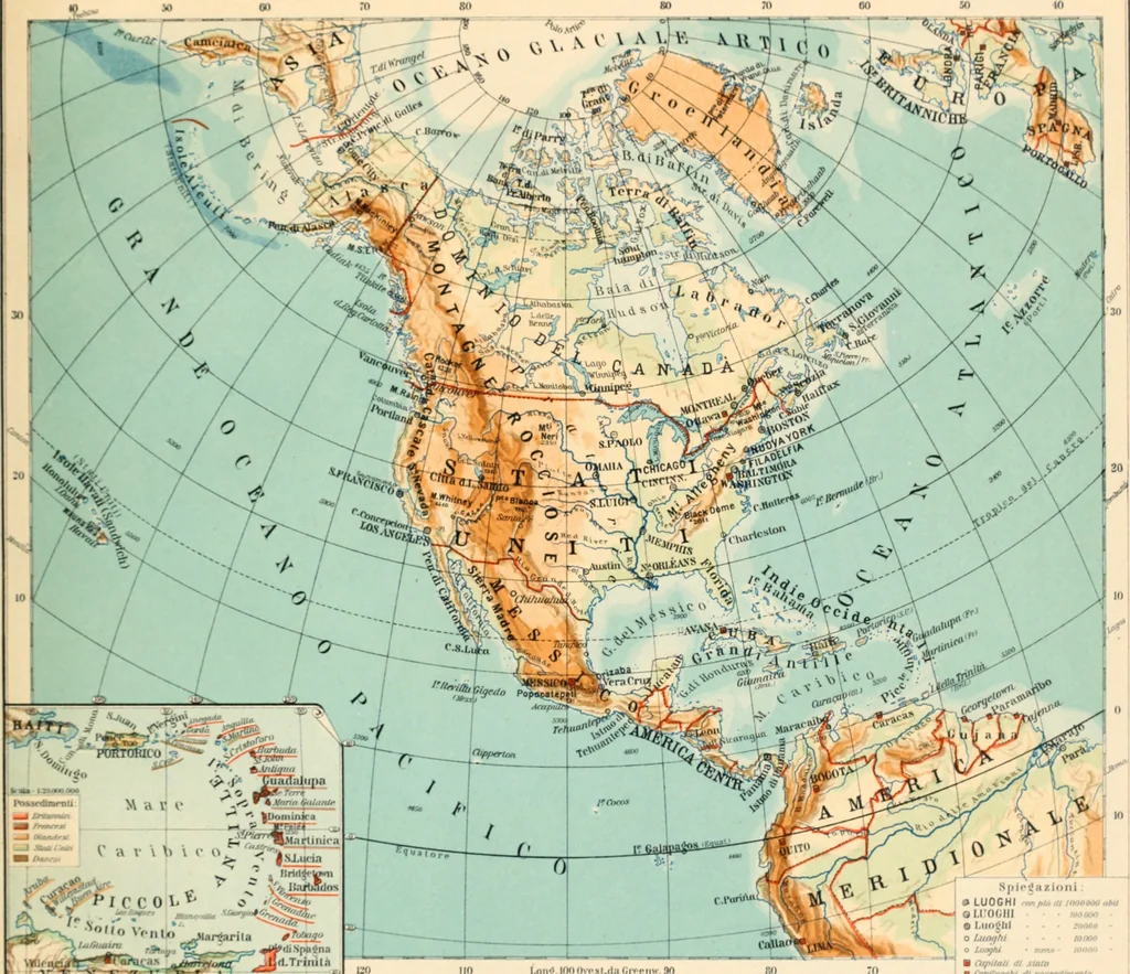 An illustration from Atlante geografico metodico in 65 tavole, 1910, leaf 114