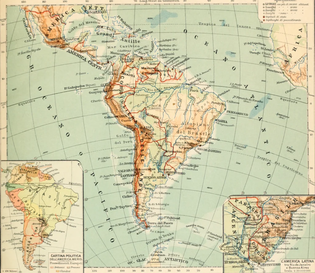 An illustration from Atlante geografico metodico in 65 tavole, 1910, leaf 120
