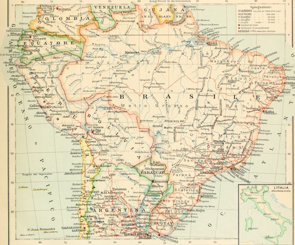 An illustration from Atlante geografico metodico in 65 tavole, 1910, leaf 122