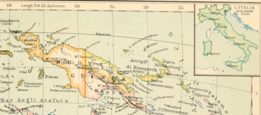 An illustration from Atlante geografico metodico in 65 tavole, 1910, leaf 128