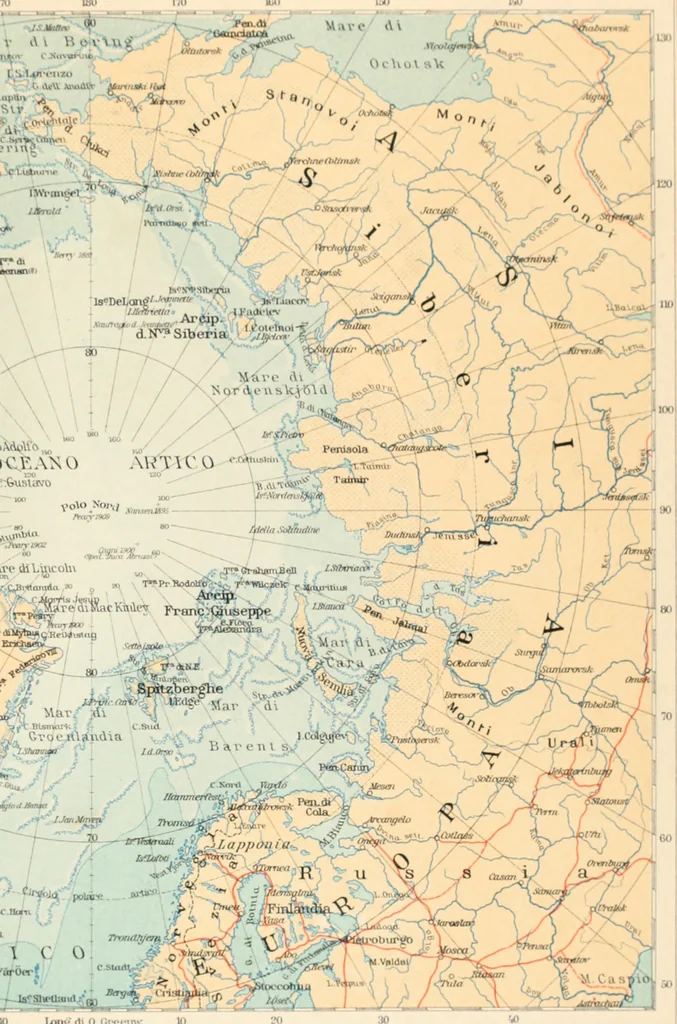 An illustration from Atlante geografico metodico in 65 tavole, 1910, leaf 130