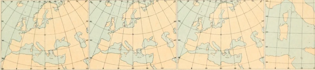 An illustration from Atlante geografico metodico in 65 tavole, 1910, leaf 14
