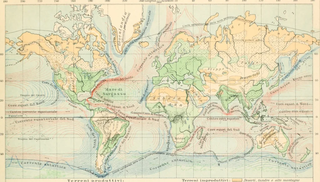 An illustration from Atlante geografico metodico in 65 tavole, 1910, leaf 18
