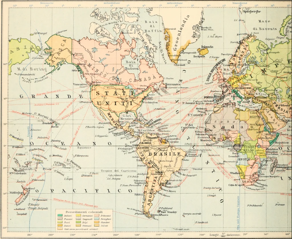 An illustration from Atlante geografico metodico in 65 tavole, 1910, leaf 23