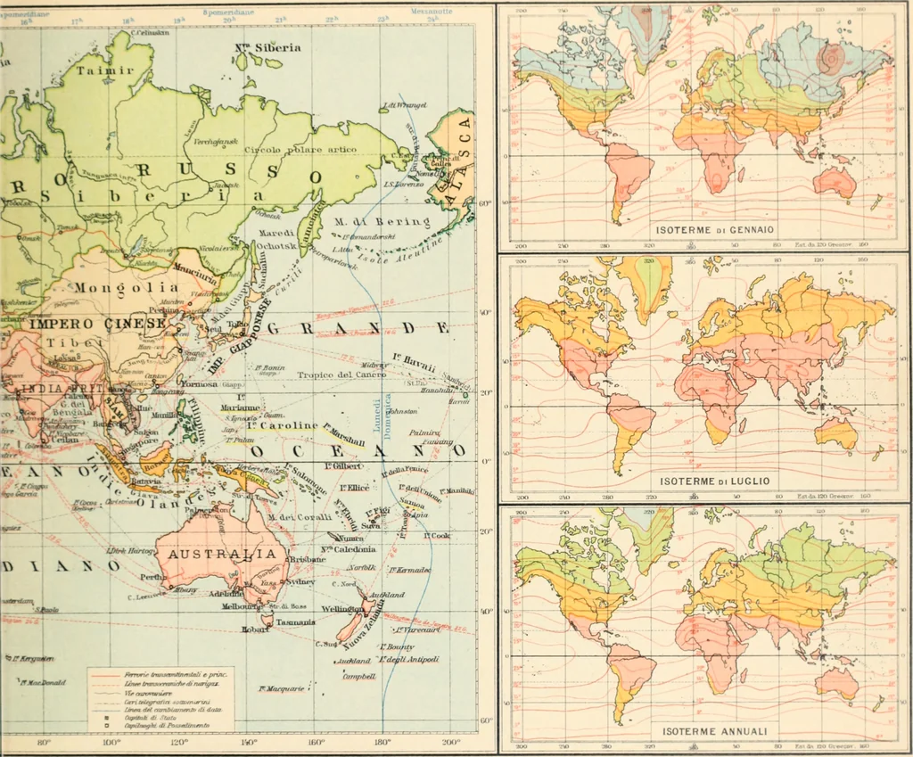 An illustration from Atlante geografico metodico in 65 tavole, 1910, leaf 24