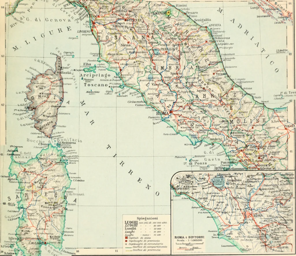 An illustration from Atlante geografico metodico in 65 tavole, 1910, leaf 48