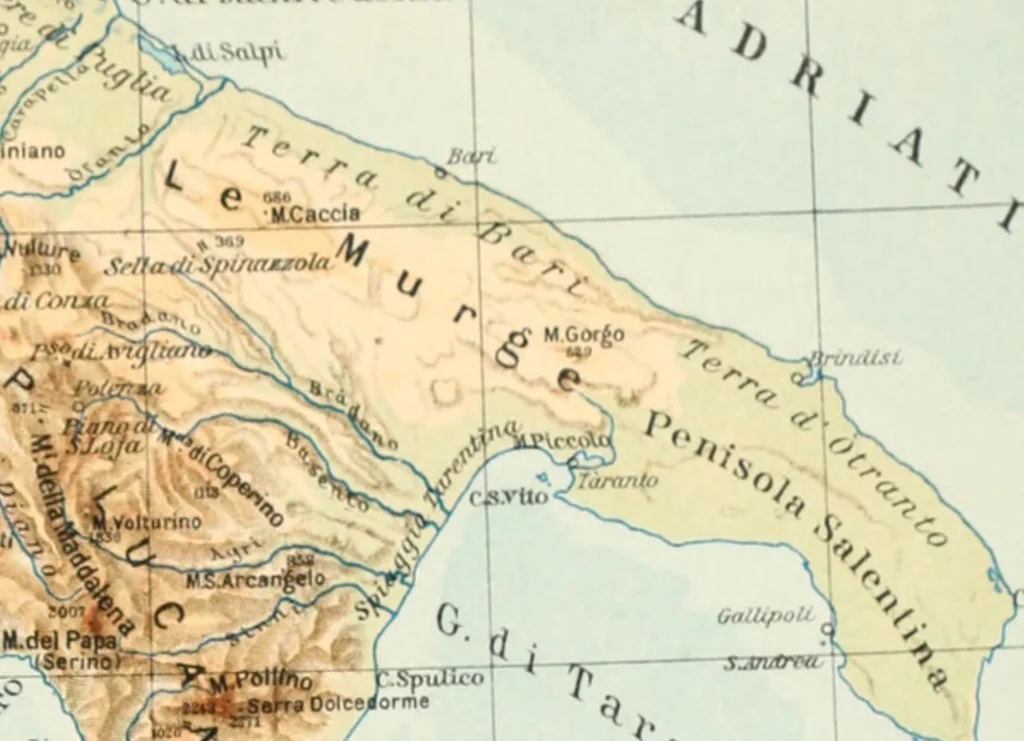 An illustration from Atlante geografico metodico in 65 tavole, 1910, leaf 50