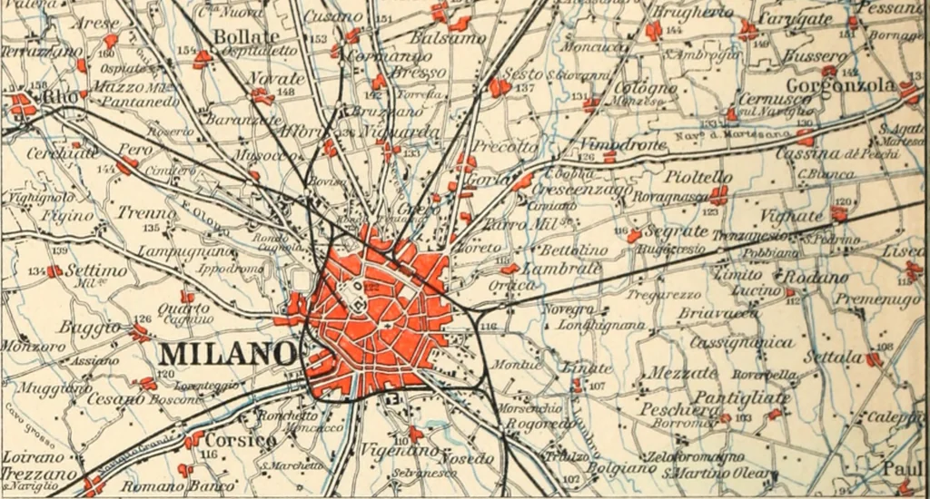 An illustration from Atlante geografico metodico in 65 tavole, 1910, leaf 55