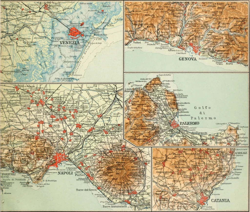 An illustration from Atlante geografico metodico in 65 tavole, 1910, leaf 56