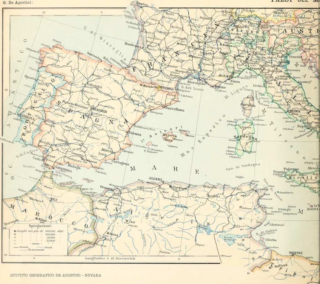 An illustration from Atlante geografico metodico in 65 tavole, 1910, leaf 59