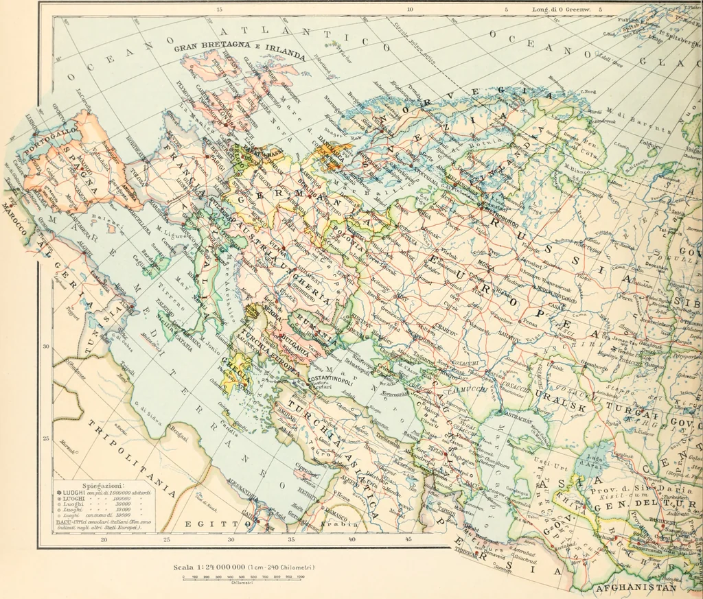 An illustration from Atlante geografico metodico in 65 tavole, 1910, leaf 81
